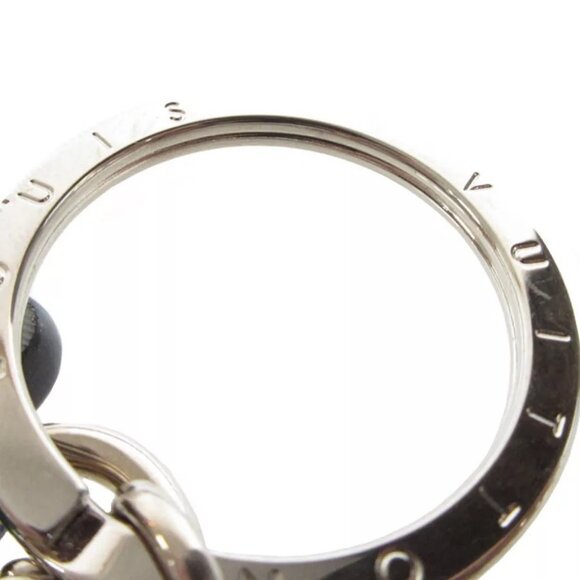 Auth LOUIS VUITTON Porte Cles Tag Monogramfluo charm gray/light gold - Picture 14 of 16